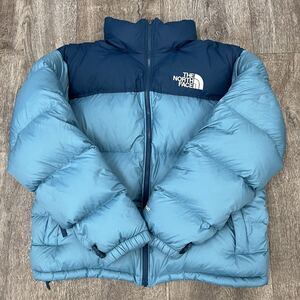 986 THE NORTH FACE ノースフェイス ダウンジャケット 1996 ヌプシ 700 Mサイズ ザノースフェイス ブルー ライトブルー ダウン アウター