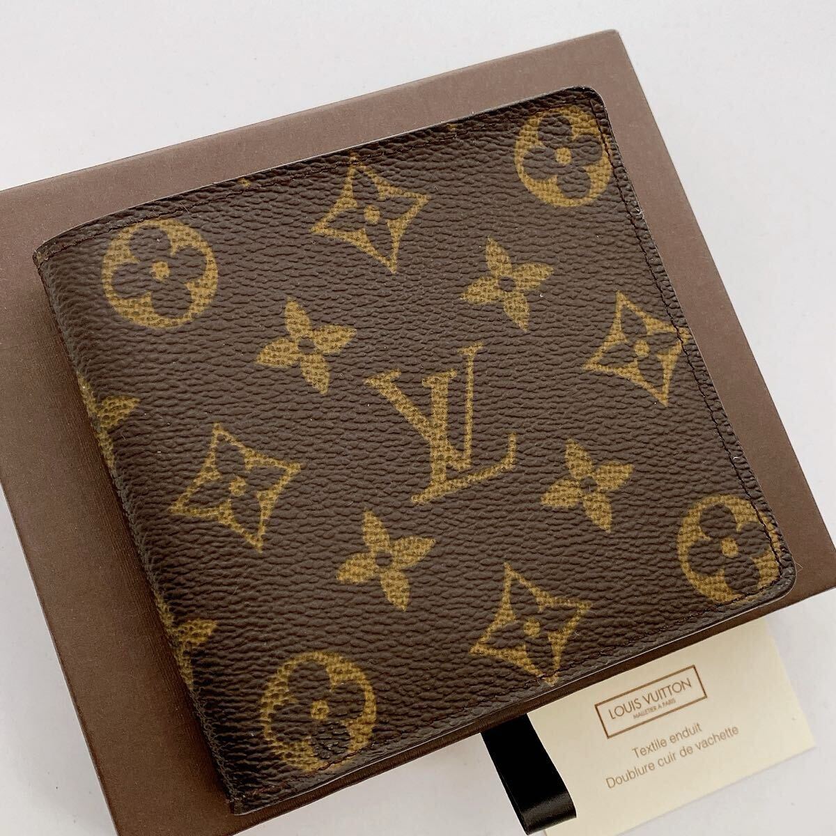 美品　ルイヴィトン　モノグラム　財布　二つ折り Louis Vuitton モノグラム 二つ折り財布