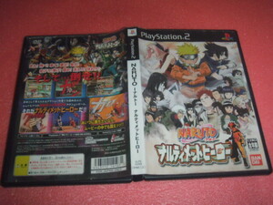 中古 傷有 PS2 ナルト ナルティメットヒーロー 動作保証 同梱可