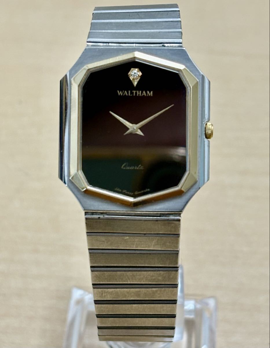 箱付き 電池交換済 未使用 WALTHAM ウォルサム  腕時計 ウォッチ 楽天市場】電池交換済 WALTHAM ウォルサム エメラルド ダイヤ