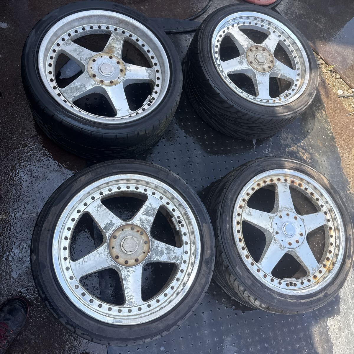 大さん専用★ヴェイルサイド アンドリューD 18インチ 9j＋35 リバレル Yahoo!オークション - ヴェイルサイド アンドリュー 18インチ 深