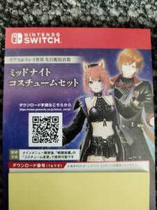Switch 紅の錬金術士と白の守護者 ~レスレリアーナのアトリエ~ プレミアムボックス特典 ミッドナイトコスチュームセット コード通知