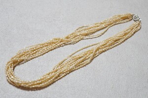 1220 本真珠 パール ネックレス ヴィンテージ アクセサリー SILVER刻印 ペンダント 冠婚葬祭 淡水真珠 淡水パール 装飾品