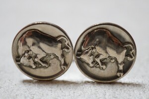 1190 GEORGE JENSEN/ジョージジェンセン シルバー カフス ヴィンテージ アクセサリー SILVER 925刻印 海外製 ブランド メンズ 装飾品