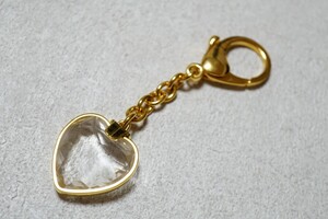 1411 SWAROVSKI/スワロフスキー ブランド キーホルダー チャーム ヴィンテージ アクセサリー ゴールドカラー 装飾品