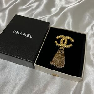 1円 美品 希少 CHANEL 溶岩 ブローチ ヴィンテージ 93A シャネル アクセサリー ココマーク ゴールドカラー ネックレス ペンダントトップ