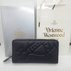 Vivienne Westwood ヴィヴィアンウエストウッド 長財布 ラウンドファスナー 黒 ブラック アウトレット品