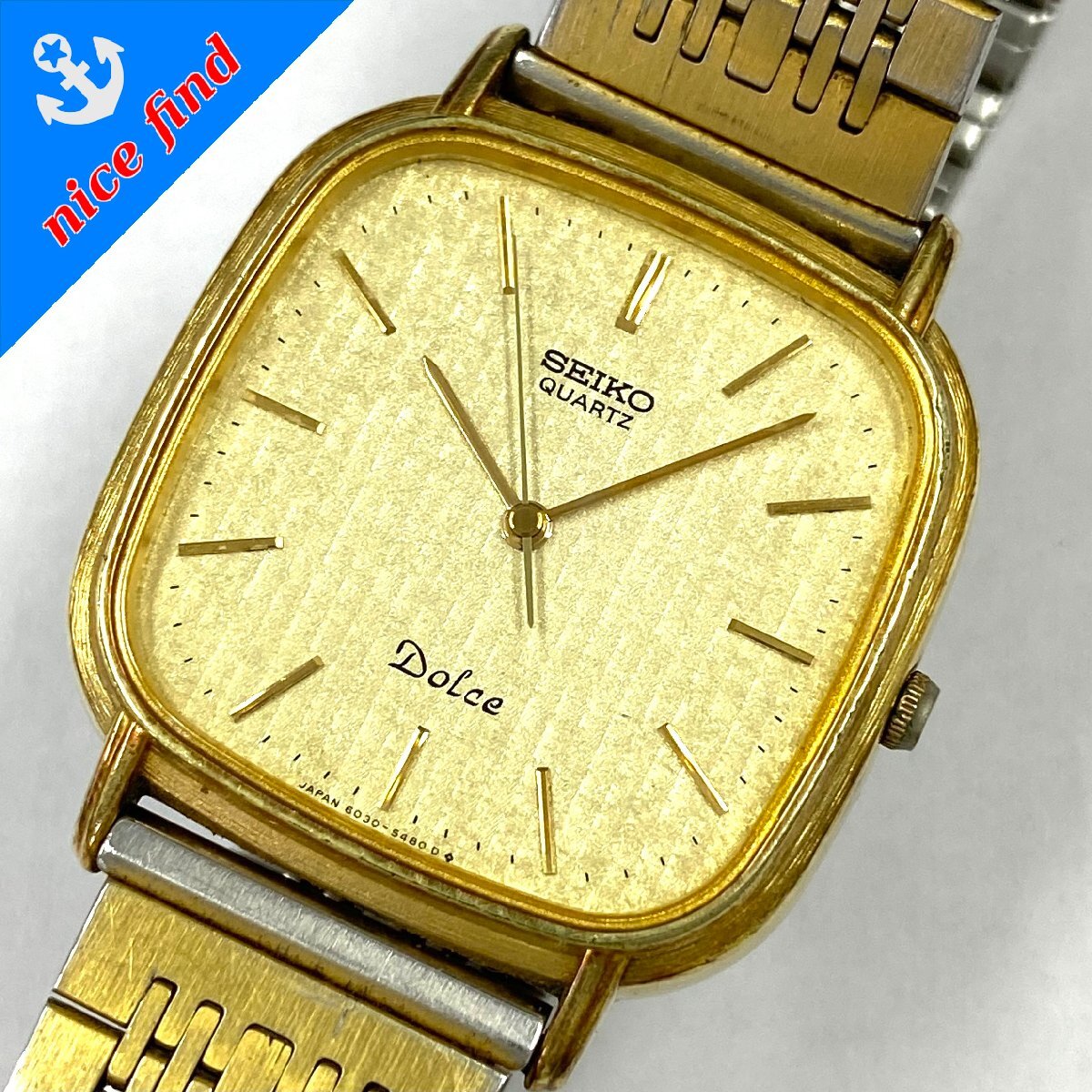 美品 稼動品 SEIKO セイコードルチェ ゴールド スクエア ビンテージ レア Yahoo!オークション -「セイコー ドルチェ スクエア」(その他