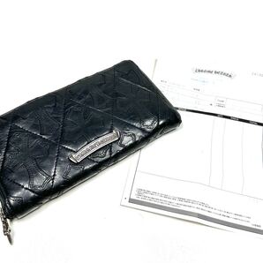 正規品◇Chrome Hearts クロムハーツ REC F ZIP #2 キルテッドセメタリー クロスパッチ ラウンドファスナー ユニセックス