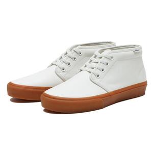 ヴァンズ 24.5cm チャッカ ホワイト VANS CHUKKA ウィメンズ スニーカー ガムソール ヌバック WHITE GUM バンズ 白 天然皮革