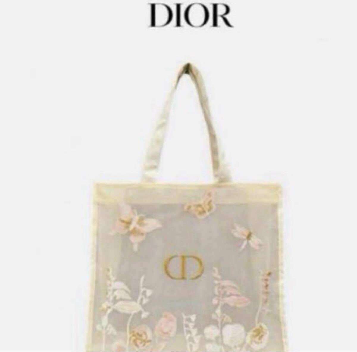 ディオール最新刺繍ストロートートバッグ ノベルティ新品未使用 k012t ディオール最新刺繍ストロートートバッグ ノベルティ新品未使用