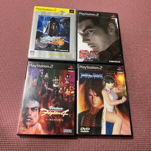 PS2 鉄拳4 鉄拳タッグトーナメント バーチャファイター4 デッドオアアライブ2 4本セット 3D格闘ゲーム ナムコ namco セガ SEGA