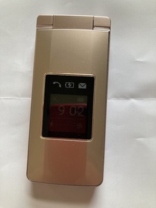 Softbank SHARP 807SH ゴールド かんたん携帯10 本体 SIMロック解除済み SIMフリー