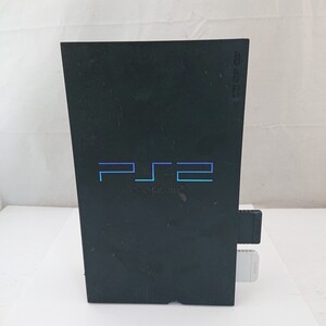 【本体のみ】 SONY プレイステーション2ブラック SCPH−30000 J5371146 箱無+メモリーカード2個付 当時物 現状品 ぷらみ0907 43