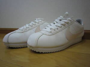 NIKE WMNS CLASSIC CORTEZ LEATHER ナイキ ウィメンズ クラシック コルテッツ ベーシック レザー 807471-109 24.5cm