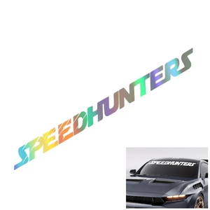 NEWスピードハンターズ 1mx10cm ビックサイズステッカー レインボー SPEED HUNTERSステッカーカスタムドレスアップデカール ハチマキシール