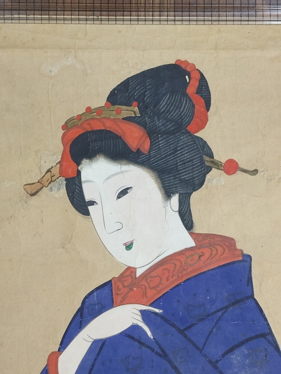 【 江戸期美人画 】　日本画　肉筆浮世絵　蔵出し書画 筆魂 江戸、肉筆画の浮世絵 すみだ北斎美術館で公開 絵師60人