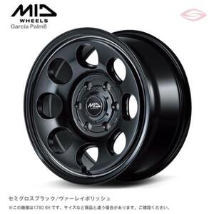 MIDホイールズ ガルシア パームエイト ホイール4本セット 16x6.5J 6H 139.7 +38 セミグロスブラック/ヴァーレイポリッシュ/16インチ