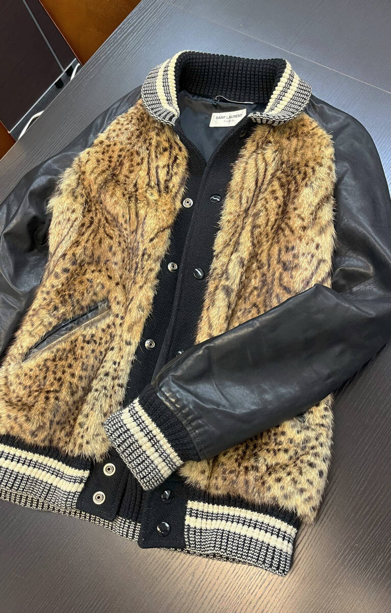 14 サンローラン レオパード スタジャン 44