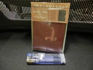 コレクション●パスケース 付メモノート レイメイ藤井 ブラウン ZVN204C