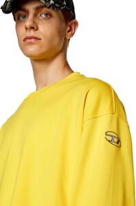★新品未使用/DIESEL/価格29700円★タグ付 メンズDIESEL 3D オーバルディーロゴ コットン ルーズ スウェット S