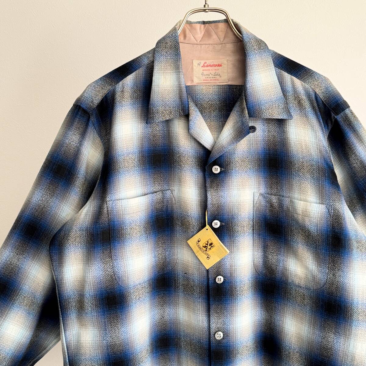 デッドストック 50s ヴィンテージ シャツ レコード柄 レディース デッドストック 50s ヴィンテージ シャツ レコード柄 レディース