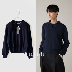 新品タグ付 2024新作 MARGARET HOWELL マーガレットハウエル エクストラファインメリノウール タイノットニット 49,500円