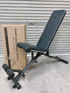 中古 BARWING バーウィング 可変式 4Way トレーニング ベンチ BW-AJB01 折り畳み式 耐荷重500Kg 角度調節400通り 茨城県 0915あら2 M 160
