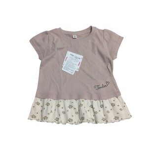 【送料無料】タグ付き未使用 CuteBlue 半袖 トップス Tシャツ 95cm 花柄 女の子 キッズ 子供服