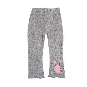 【送料無料】未使用 ノーブランド パンツ 95cm グレー うさぎ ベビー 子供服