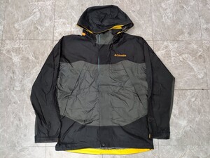 7.Columbia(コロンビア) キップリング ジャケット ナイロン アウター Men’s S PM2453 TITANIUM ダークグレー黒黄色 アウトドア y202