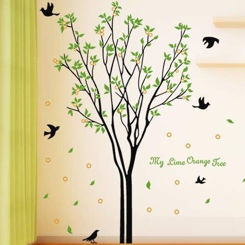 ☆送料無料☆ウォールステッカー 木　鳥　自然　ステッカー　 ウォールペーパー 壁