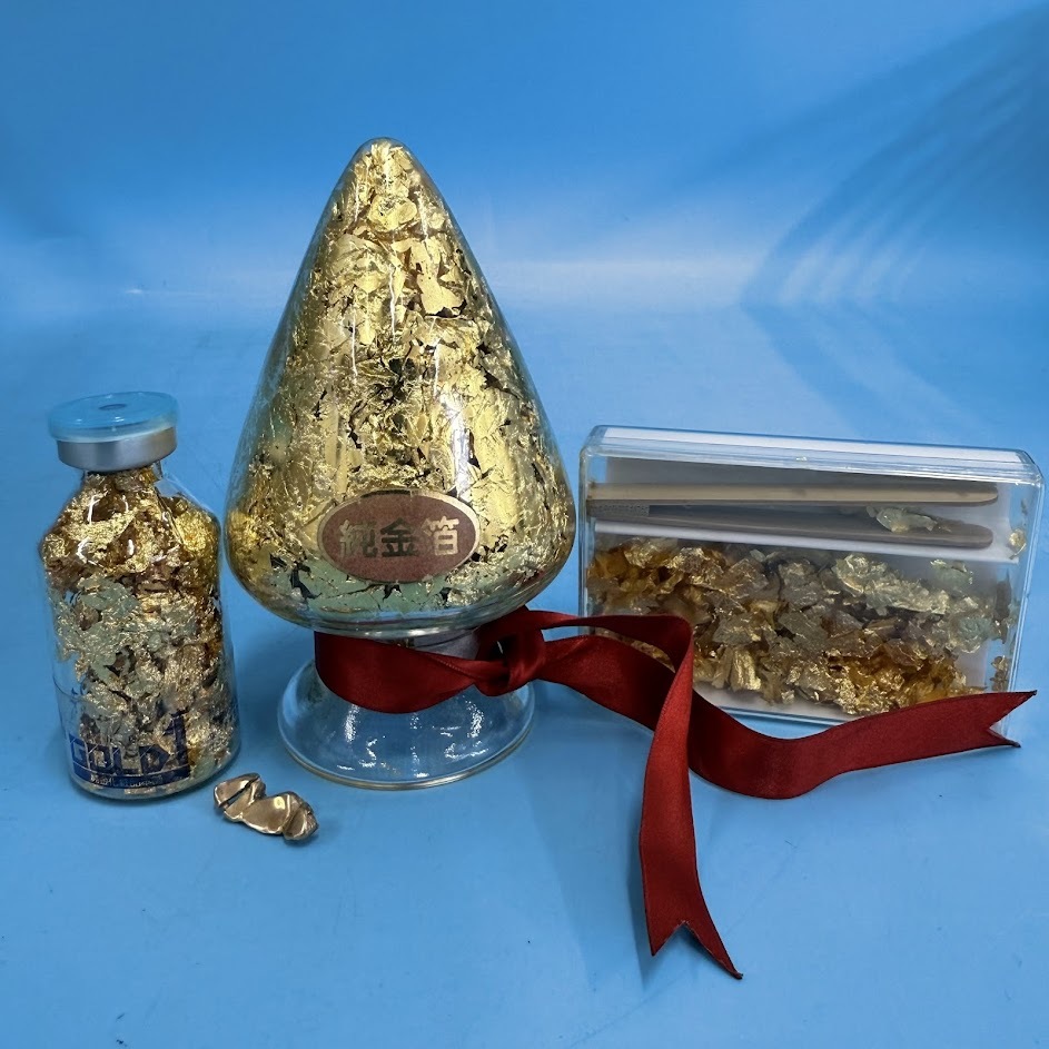 純金箔　１０　７包(未使用6包) ④ 純金箔 10 7包(未使用6包) ④ 純金箔 10 7包(未