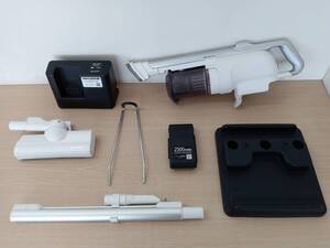 【BE-3042】SHARP シャープ EC-SR10-W 2024年製 コードレススティック掃除機 RACTIVE Air POWER サイクロン式 通電確認済 簡易清掃