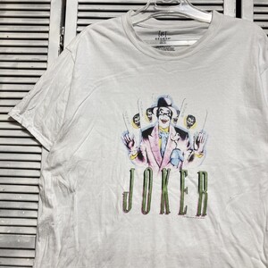 BLDJ 1円スタート 白 キャラ Tシャツ ジョーカー JOKER アメコミ 映画 ムービー アニメ 90s 00s ビンテージ アメリカ 古着 卸 仕入れ