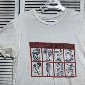 BMAT 1円スタート 白 バンド Tシャツ レイジアゲインストザマシーン ロック ミュージック アーティスト 90s 00s ビンテージ 古着 卸 仕入れ