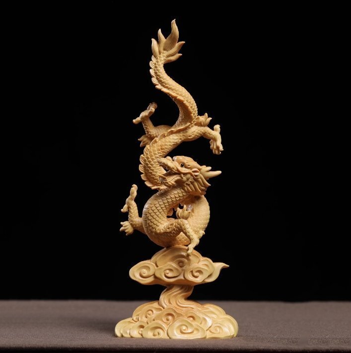 手作り 龍 置物 竜 木彫り 大迫力 美術品 龍の置物 彫刻アート・木工 受注生産商品 パンフレット掲載商品