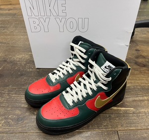 NIKE ナイキ エアフォース 1 ハイ ID US9.5 27.5cm スニーカー AIR FORCE 1 HIGH クリスマスカラー オリジナル色  ダンク プレゼントに