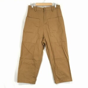 ベルギー製★basisbroek/バージスブルック★コットン/ワイドパンツ【1/メンズS/股下57cm/茶系】◆BF884