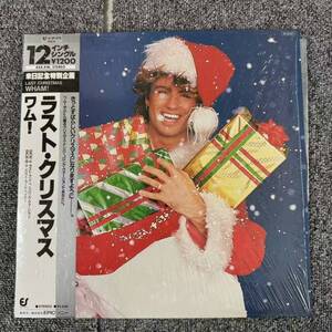 シュリンク付き 美盤LP/帯付 WHAM!/LAST CHRISMAS 12・3P-575 シュリンク 1984年 レコード コレクター ワム ラストクリスマス /SNJ092256