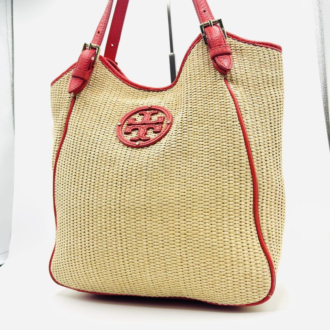 トリーバーチ 未使用かごバッグ Tory Burch - TORY BURCH トリーバーチ かごバッグ 茶 【古着