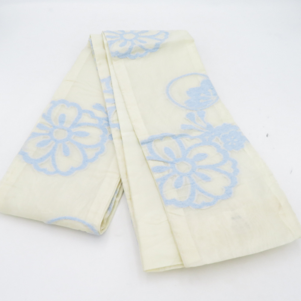 ★専用★逸品 未使用品 名古屋帯 木村雨山 人間国宝 塩瀬 クリームイエロー ☆専用☆逸品 未使用品 名古屋帯 木村雨山 人間国宝 塩瀬