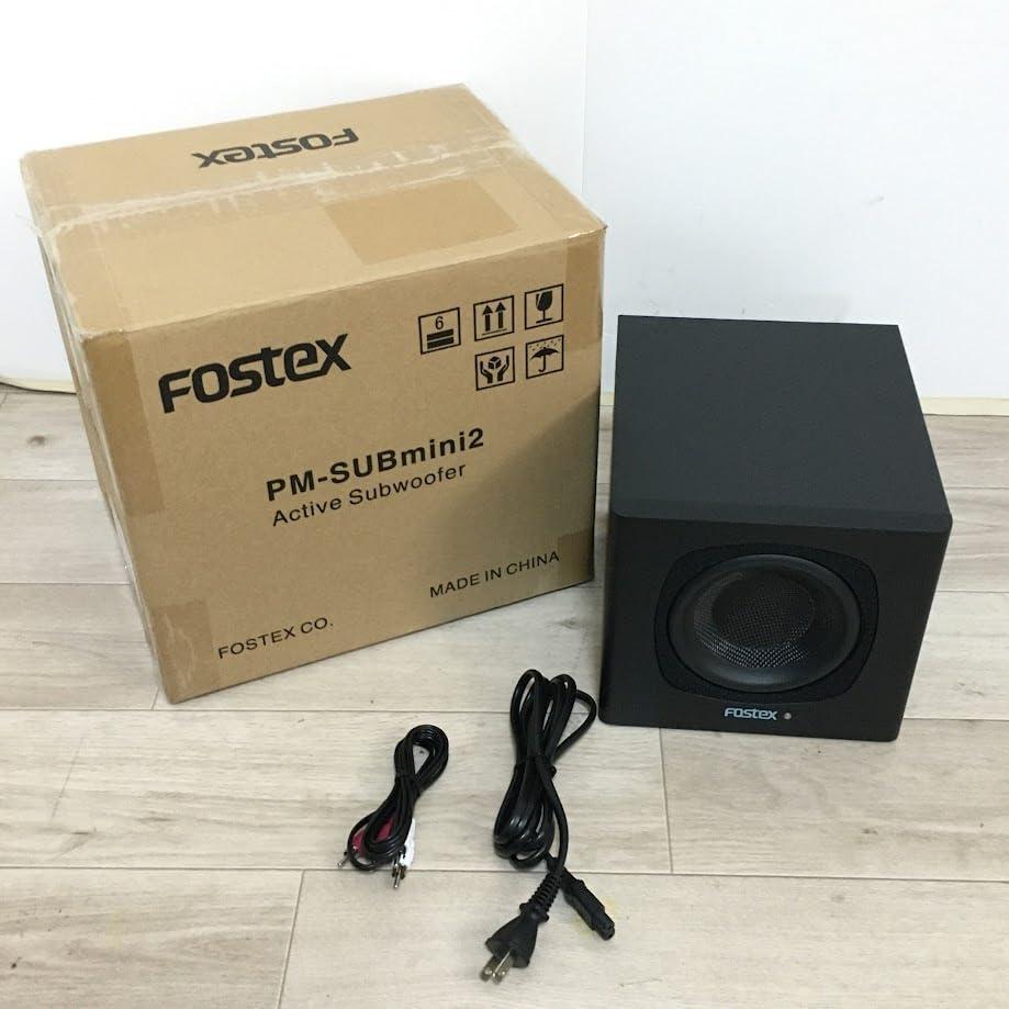 Fostex PM-SUBmini2 サブウーファー　中古美品　完品 FOSTEX PM-SUBMINI2 フォステクス 小型サブウーファー 美品