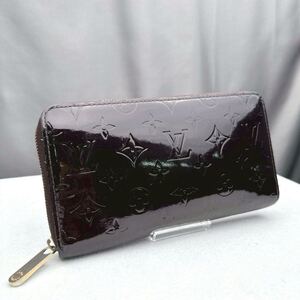 B004 ルイヴィトン LOUIS VUITTON ヴェルニ オーガナイザー ラウンドファスナー ジッピー 長財布 シリアル CA3038