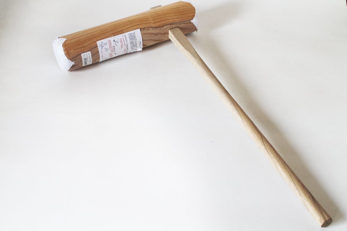 欅製臼 欅（ケヤキ）餅つき臼（うす） 尺7(φ51)・・・3升用（大）（杵