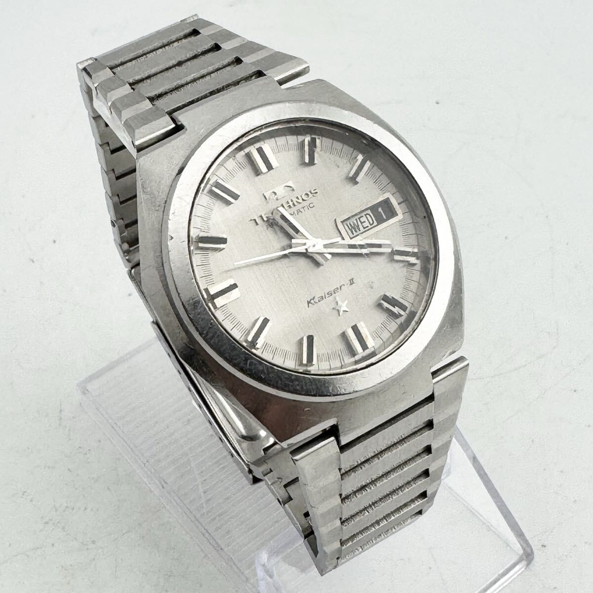 【稼働品】テクノス アナログステンレス製ベルト 自動巻き腕時計 2025年最新】Yahoo!オークション -テクノス自動巻き腕時計の中古