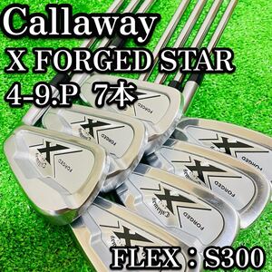 бесплатная доставка Callaway Callaway X FORGED STAR железный комплект 7шт.@ очень красивый товар правый S300 forged Star