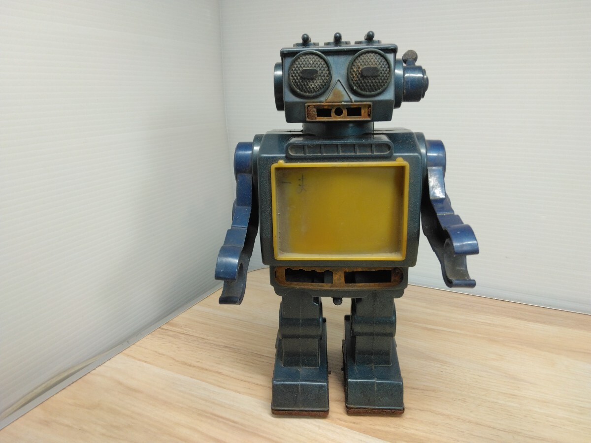 堀川玩具　スーパーテレビロボット　昭和レトロ　ブリキ　ホリカワ　日本製JAPAN 昭和 ニュー テレビ ロボット 堀川玩具 ホリカワ - メルカリ