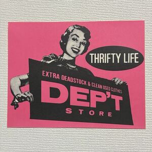 【Vintage】新品 未使用 原宿 DEP'T STORE デプト ストア ステッカー ピンク シール 80年代 DEPT STORE 80’s 当時物