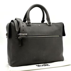 定価20万!美品●MONBLANC モンブラン マイスターシュテュック スフマート 2way メンズ レザー ビジネスバッグ トート ショルダー 万年筆